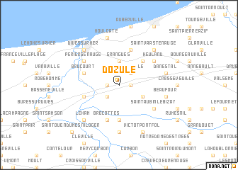 map of Dozulé