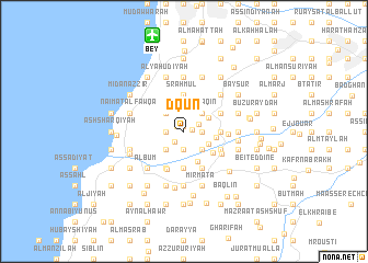 map of Dqūn