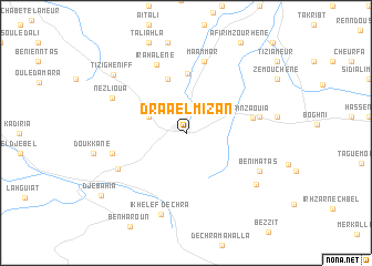 map of Draa el Mizan