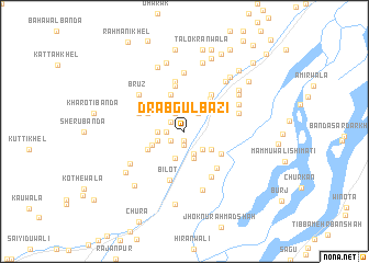 map of Drab Gulbāzi