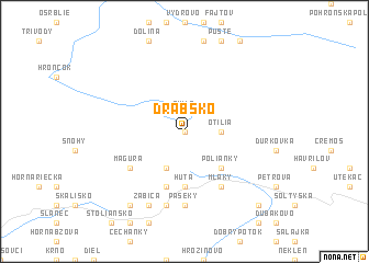 map of Drábsko