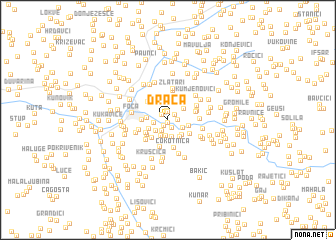 map of Drača