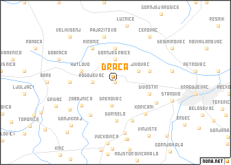 map of Drača