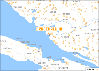 map of Dračeva Luka