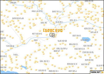 map of Dračevo