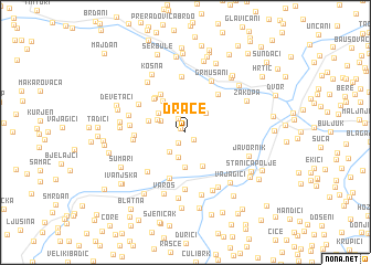 map of Drače