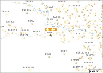 map of Drače