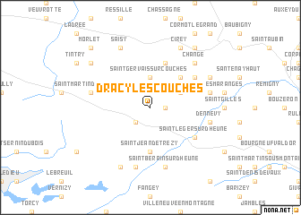 map of Dracy-lès-Couches