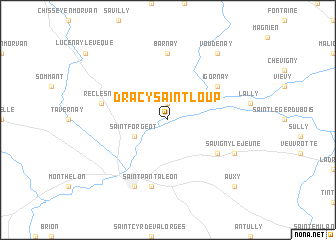 map of Dracy-Saint-Loup