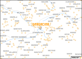 map of Dragačina