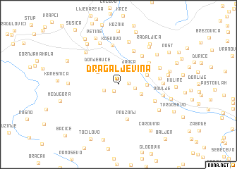 map of Dragaljevina