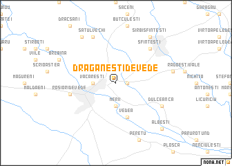 map of Drăgăneşti de Vede