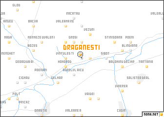 map of Drăgăneşti