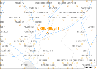 map of Drăgăneşti