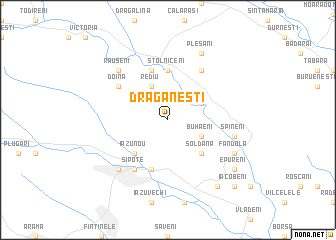 map of Drăgăneşti