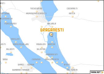 map of Drăgăneşti