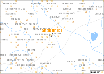 map of Draganići