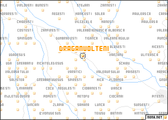 map of Drăganu-Olteni