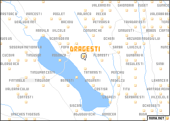 map of Drăgeşti