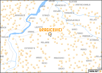 map of Dragićevići