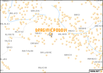 map of Draginić Podovi