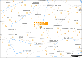 map of Draginje