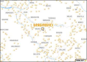 map of Draginovići