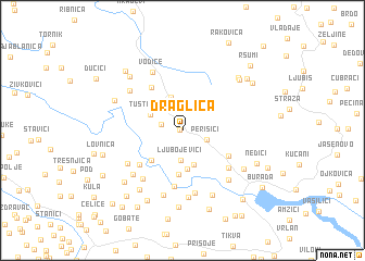 map of Draglica