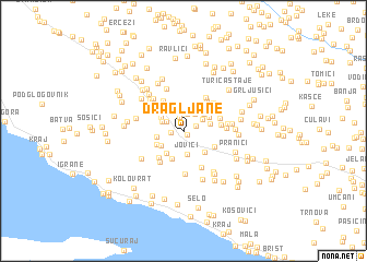 map of Dragljane