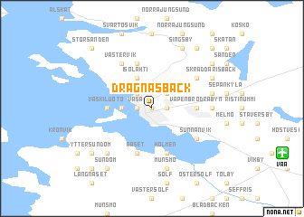 map of Dragnäsbäck