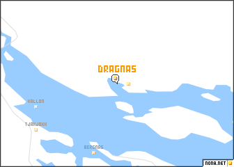 map of Dragnäs