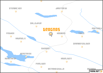 map of Dragnäs