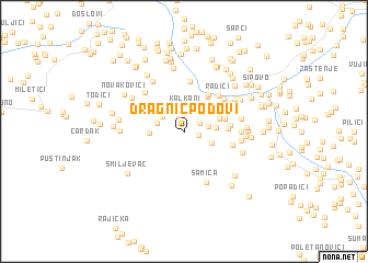 map of Dragnić Podovi