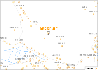 map of Dragnjić