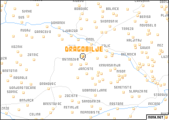 map of Dragobilje