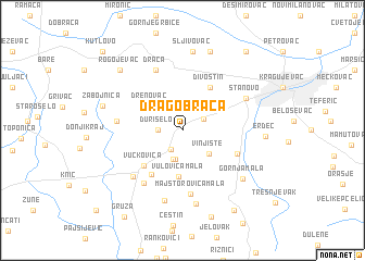 map of Dragobraća