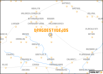 map of Dragoeştii de Jos