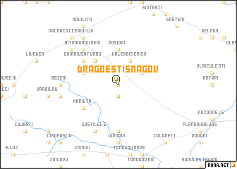 map of Drăgoeşti-Snagov