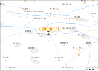 map of Drăgoeşti