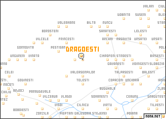 map of Drăgoeşti