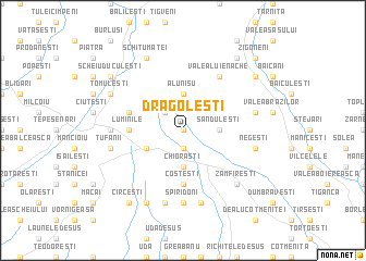 map of Drăgoleşti