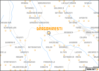 map of Dragomireşti