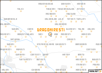 map of Dragomireşti