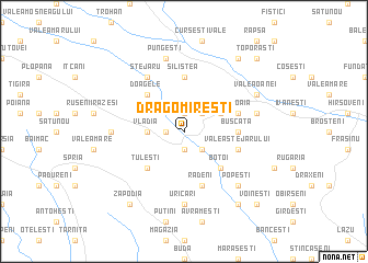 map of Dragomireşti