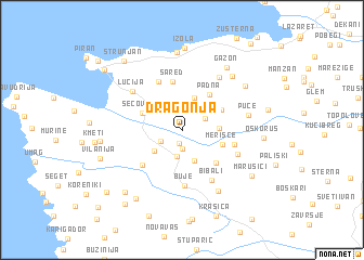 map of Dragonja