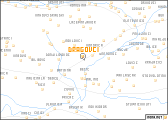 map of Dragovci