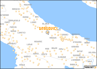 map of Dragovići