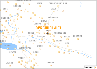 map of Dragovoljići