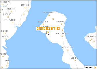 map of Dragozetići