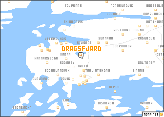 map of Dragsfjärd